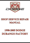 1998-2005 DODGE DURANGO FACTORY SHOP SERVICE REPAIR MANUAL - PDF