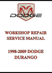 1998-2009 DODGE DURANGO WORKSHOP REPAIR SERVICE MANUAL - PDF