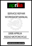 DON'T LET A LACK OF KNOWLEDGE HOLD YOU BACK FROM ENJOYING YOUR RIDE. INVEST IN THE 1998 APRILIA RS250 MOTORCYCLE SERVICE & REPAIR MANUAL TODAY AND EMPOWER YOURSELF TO TAKE CONTROL OF YOUR MOTORCYCLE'S CARE. WITH THIS INVALUABLE RESOURCE, YOU'LL NOT ONLY SAVE TIME AND MONEY ON REPAIRS BUT ALSO ENHANCE YOUR RIDING EXPERIENCE BY ENSURING YOUR BIKE IS ALWAYS IN TOP CONDITION.