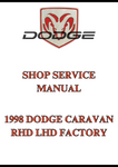 1998 DODGE CARAVAN RHD LHD FACTORY SHOP SERVICE MANUAL - PDF