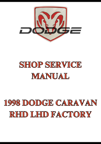 1998 DODGE CARAVAN RHD LHD FACTORY SHOP SERVICE MANUAL - PDF