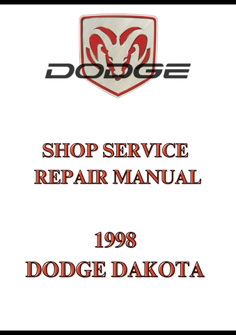 1998 DODGE DAKOTA SHOP SERVICE REPAIR MANUAL - PDF