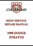 1998 DODGE STRATUS SHOP SERVICE REPAIR MANUAL - PDF