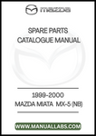 1999-2000 MAZDA MIATA  MX-5 (NB) SPARE PARTS CATALOGUE MANUAL - PDF
