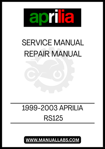 FEATURING DETAILED DIAGRAMS, STEP-BY-STEP INSTRUCTIONS, AND TROUBLESHOOTING TIPS, THIS SERVICE MANUAL SIMPLIFIES THE REPAIR PROCESS, SAVING YOU TIME AND MONEY. WHETHER YOU'RE LOOKING TO PERFORM BASIC MAINTENANCE OR TACKLE MORE ADVANCED REPAIRS, YOU'LL FIND EVERYTHING YOU NEED TO KEEP YOUR APRILIA RS125 RUNNING SMOOTHLY AND EFFICIENTLY.