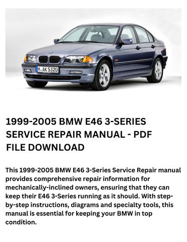 1999-2005 BMW E46 3-SERIES MANUAL