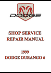 1999 DODGE DURANGO 6 SHOP SERVICE REPAIR MANUAL - PDF