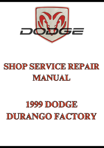 1999 DODGE DURANGO FACTORY SHOP SERVICE REPAIR MANUAL - PDF