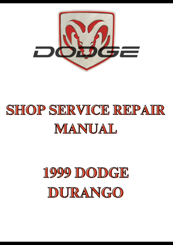 1999 DODGE DURANGO SHOP SERVICE REPAIR MANUAL - PDF