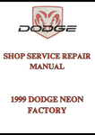 1999 DODGE NEON FACTORY SHOP SERVICE REPAIR MANUAL - PDF