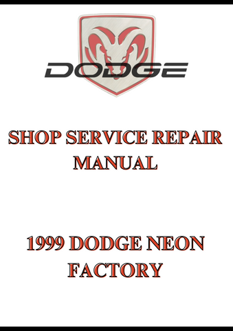 1999 DODGE NEON FACTORY SHOP SERVICE REPAIR MANUAL - PDF