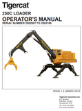 Tigercat 250C Loader Operator/User Manual (2502001-2502101) - PDF File Download