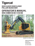 Tigercat L830C Feller Buncher Operator/User Manual (83021001-83023000, 83022001-83023000) - PDF File Download