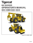 Introduction Machine Identification And Serial Numbers Sae Standards For Machine Operator Protective Structures Non-approved Field Product Changes. Regulatory Information Warranty-epa Ec Declaration Of Conformity 602 Grapple Skidder Ec Declaration Of Conformity 602 Cable Skidder Safety Controls And Operation Lubrication And Maintenance Electrical And Computers Engine Start And Stop Drive Brakes And Differential Locks Cooling System Steering And Centre Joint Grapple Arch, And Boom Winch Dozer Blade