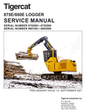 Tigercat 875E Logger Service Repair Manual (8752001-8752500) - PDF File Download