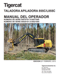 Tigercat L855C Feller Buncher Operator/User Manual (85520101-85522000, 85520101-85521000) - PDF File Download