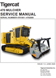 Tigercat 470 Mulcher Service Repair Manual (4700101-4702000, 4701001-4702000) - PDF File Download