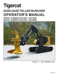 Tigercat 822E Feller Buncher Operator/User Manual (82214001-82215000) - PDF File Download