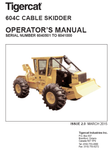 Tigercat 604C Cable Skidder Operator/User Manual (6040201-6041000, 6040501-6041000) - PDF File Download