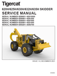 Tigercat 625H, 630H Skidder Service Repair Manual (6250801-6251000) - PDF File Download