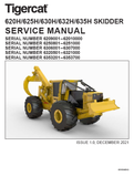 Tigercat 625H, 630H Skidder Service Repair Manual (6250801-6251000) - PDF File Download