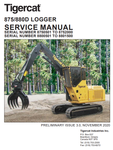 Tigercat 880D Logger Service Repair Manual (8800501-8801500) - PDF File Download