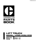 V30B, V40B, V50B Caterpillar Forklift Parts Catalogue Manual - PDF File Download