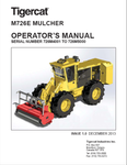 Tigercat M726E Mulcher Operator / User Manual (726M4001 - 726M5000) - PDF File Download