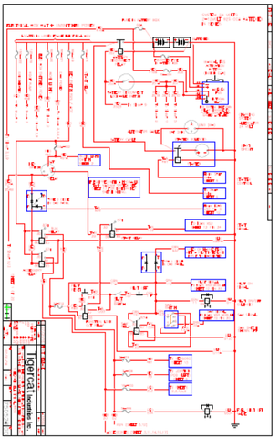 Tigercat L845D Feller Buncher Electrical Schematic Manual (84522501-84523000, 845x2601-845x3000) - PDF File Download