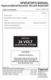 Tigercat 870C Feller Buncher Operator/User Manual (87011501-87013500, 87011501-87012100) - PDF File Download