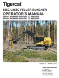 Tigercat L855C Feller Buncher Operator/User Manual (85520101-85522000, 85521001-85522000) - PDF File Download