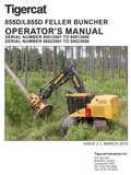 Tigercat L855D Feller Buncher Operator/User Manual (85522001-85523000) - PDF File Download