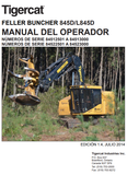 Tigercat 845D Feller Buncher Operator/User Manual (84512501-84513000) - PDF File Download