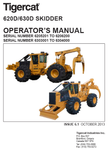 Tigercat 620D Skidder Operator/User Manual (6205201-6206200) - PDF File Download