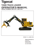 Tigercat T250D Loader Operator/User Manual (250T2101-250T3500, 250T2101-250T2150) - PDF File Download