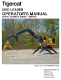 Tigercat 250D Loader Operator/User Manual (2502101-2504500, 2504001-2504500) - PDF File Download