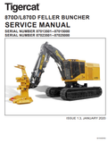 Tigercat 870D Feller Buncher Service Repair Manual (87013501-87015000) - PDF File Download