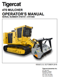 Tigercat 470 Mulcher Operator/User Manual (4700101-4702000, 4700101-4701000) - PDF File Download