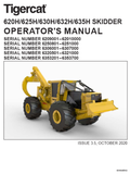 Tigercat 620H Skidder Operator/User Manual (6209001-62010000) - PDF File Download