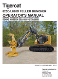 Tigercat 820D Feller Buncher Operator/User Manual (82011001-82012000) - PDF File Download