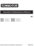 GP20S, GP25S, GP30S, DP2HS, DP25HS, DP30HS Caterepillar Forklift Operation & Maintenance Manual - PDF File Download