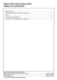 Become an expert in operating and servicing your Tigercat Bar Saw Felling Head with this comprehensive PDF manual. Designed for models 51850101-51850500 and 51950101-51950500, it provides valuable insights on maximizing its features and ensuring top performance. Download now for an efficient and productive timber harvesting experience.