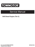 S4S Diesel Engine Caterepillar DP20HS, DP25HS, DP30HS Forklift Service Repair Manual - PDF File Download