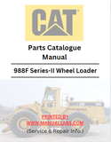 Caterpillar 988F Series-II Wheel Loader Parts Cataogue Manual 2ZR - PDF File Download