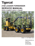 Tigercat 2160 Loader Forwarder Service Repair Manual (21600101-21600500) - PDF File Download