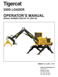 Tigercat 250D Loader Operator/User Manual (2502101-2504500, 2502101-2502150) - PDF File Download