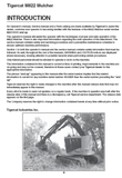 Tigercat M822 Mulcher Operator/User Manual (822110191-822110999) - PDF File Download