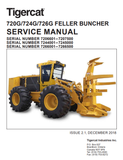 Tigercat 726G Feller Buncher Service Repair Manual (7265001-7266700, 7266001-7266500) - PDF File Download