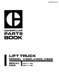 V30C, V40C, V50C Caterpillar Forklift Parts Catalogue Manual - PDF File Download