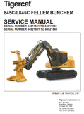 Tigercat L845C Feller Buncher Service Repair Manual (84521501-84522500, 84521501-84521860) - PDF File Download